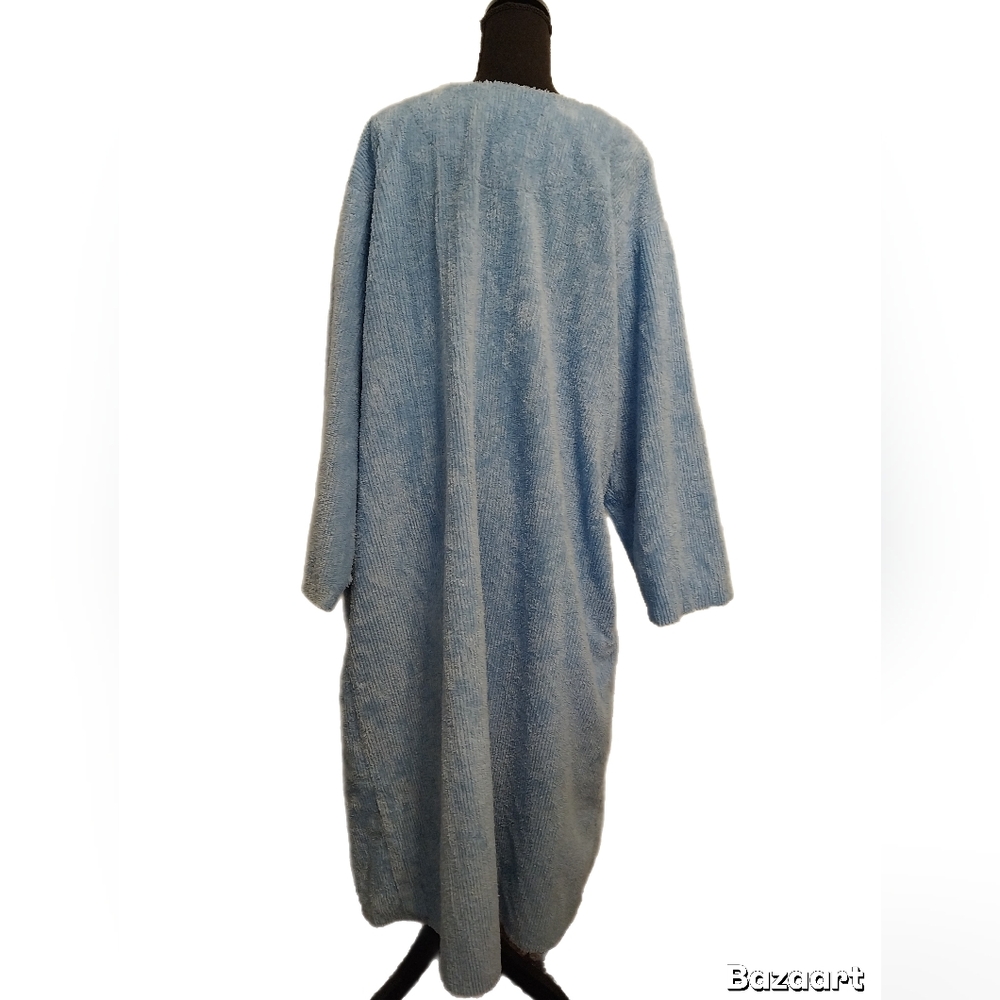 Stan Herman Vintage Women's Blue Moon & Stars Robe - Picture 3 of 9
